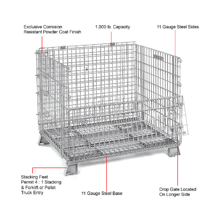 wire mesh container details
