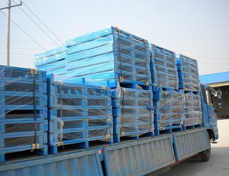 Shipping of steel pallet
