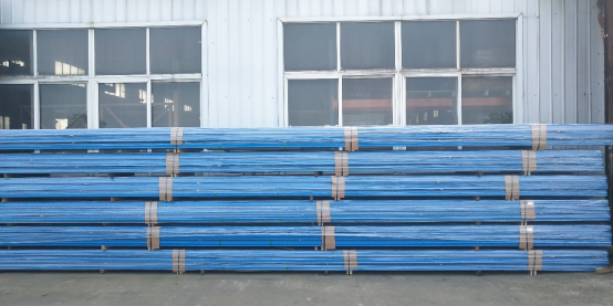 package of pallet rack upright post