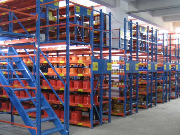 What fire protection needs do warehouse mezzanine floors need to meet