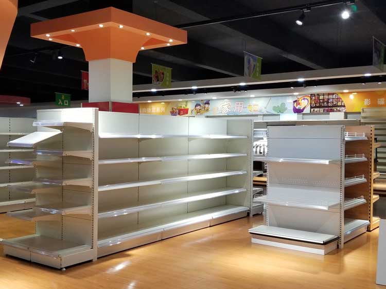 How to display supermarket shelves?