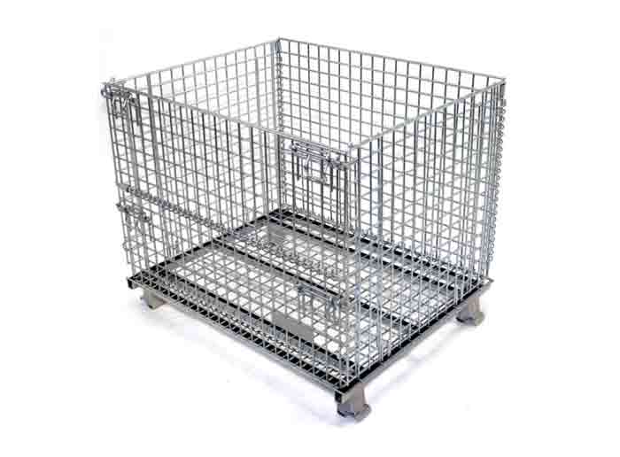 Collapsible Stackable Small Steel Mesh Container