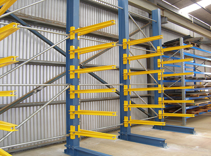 Cantilever Racks Steel Pipe Warehouse Storage Shelving System