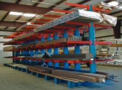 Cantilever Racks Steel Pipe Warehouse Storage Shelving System