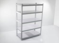 White C-shaped Beam Riveted Storage Shelf
